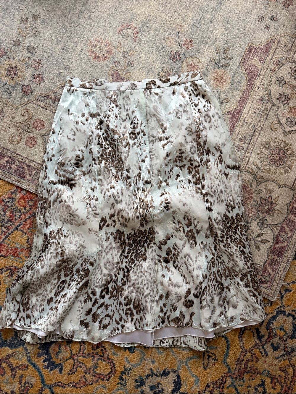 Cheetah Print Midi Skirt